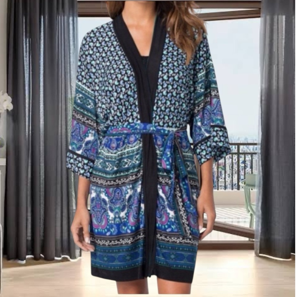 IN BLOOM BY JONQUIL XS multi color robe